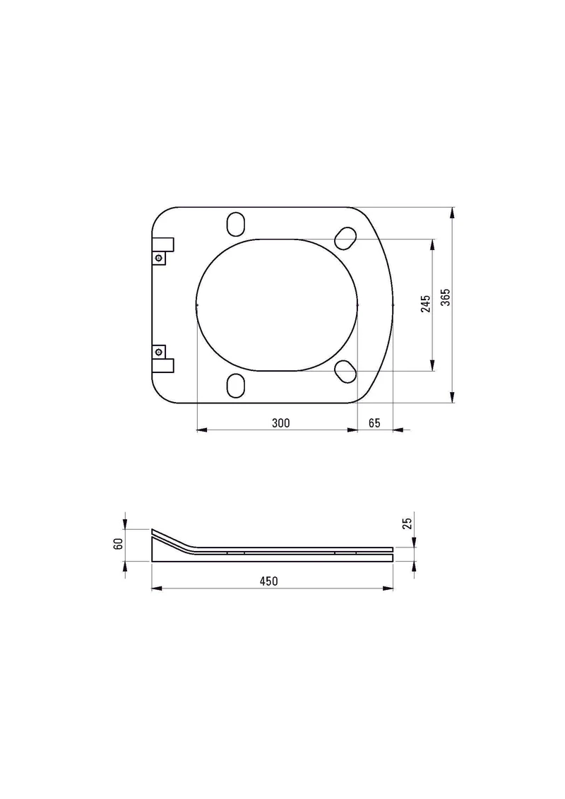 DEANTE Blur Slim-WC-Sitz mit Absenkautomatik // Weiß // CDZ-6ZOZ