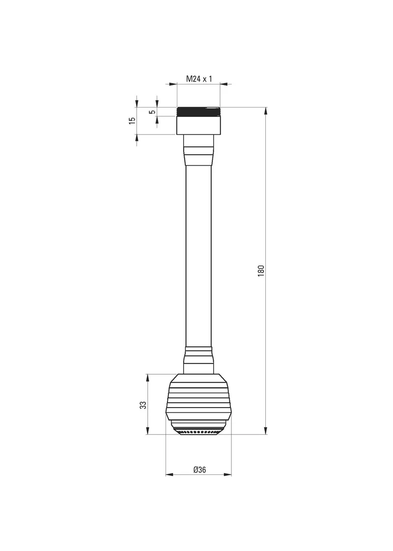DEANTE Zwei-Funktionen Aerator - flexibler Schlauch // Chrom // ANW-062K