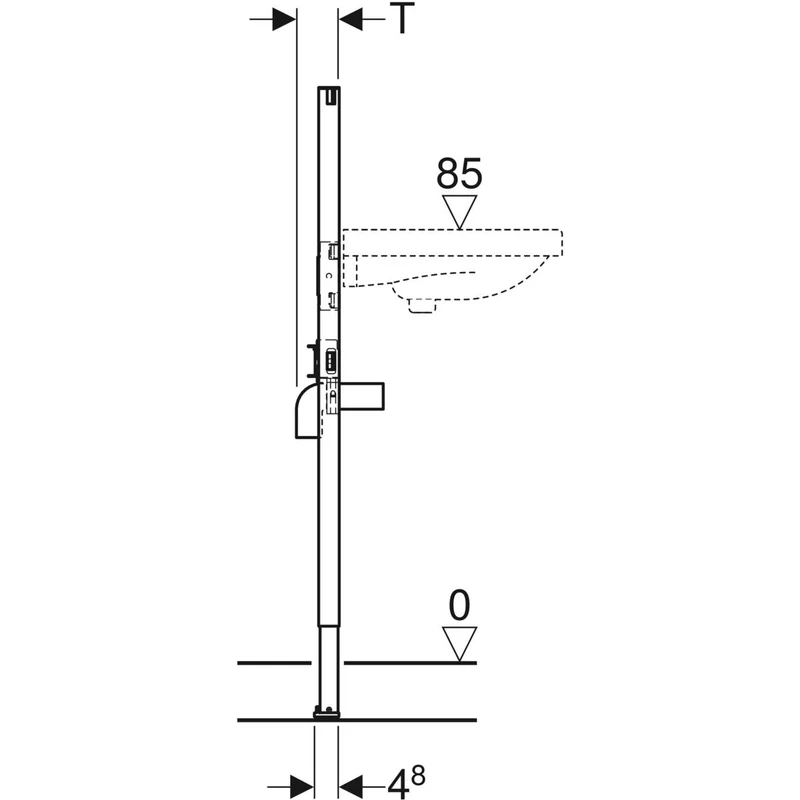Geberit Duofix Waschtisch-Vorwandelement 111.430.00.1