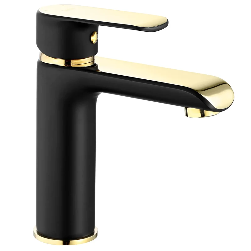 Armatur Bloom Schwarz Gold Low