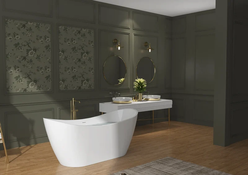 Badewanne Kerrano 170cm (freistehend)