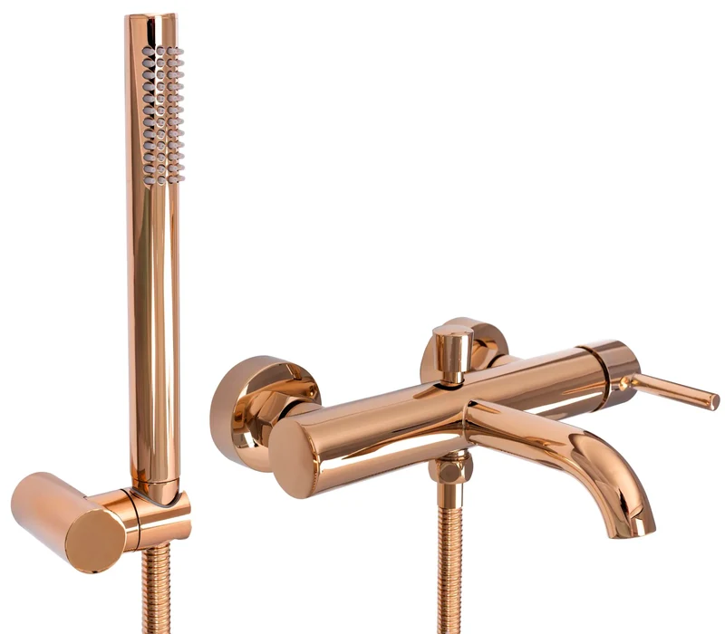 Badewannenarmatur Lungo Rosé Gold