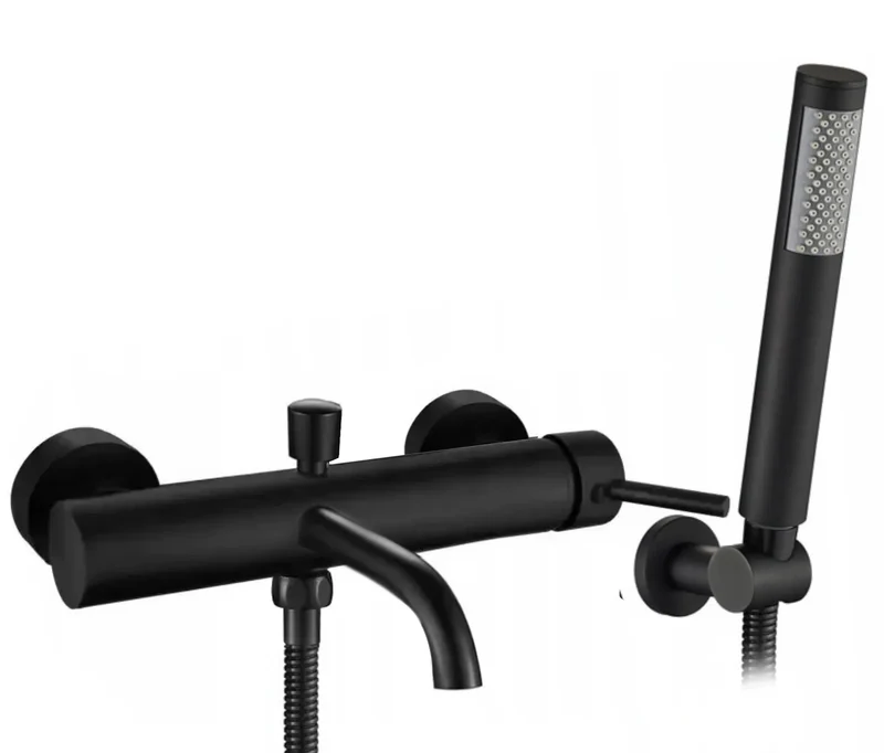 Badewannenarmatur Lungo Black