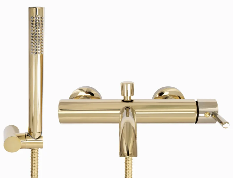 Badewannenarmatur Lungo Gold