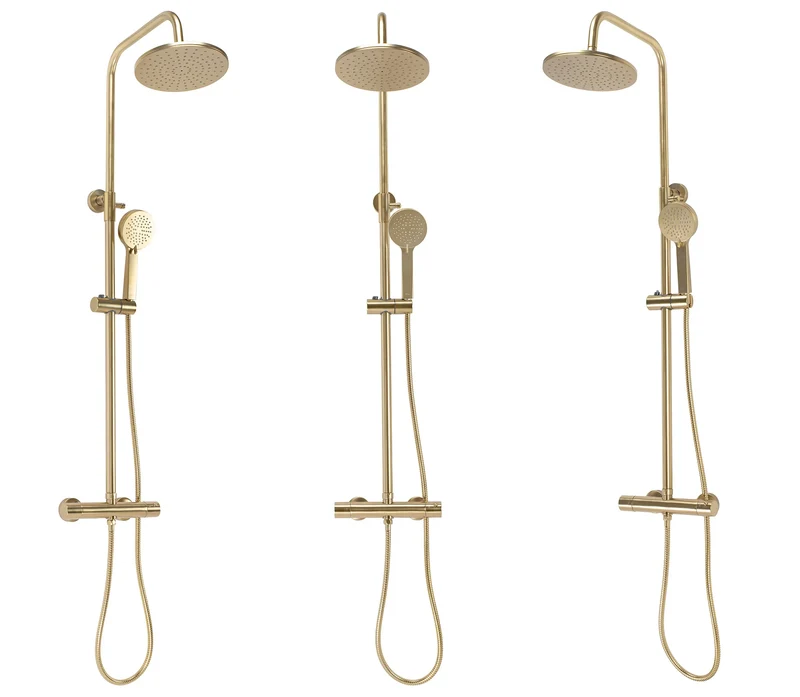 Dusche Parot Matt Gold (Duscharmatur mit Thermostat)
