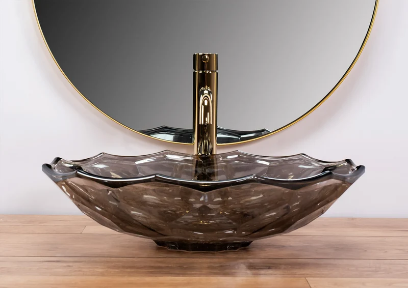 Aufsatzwaschbecken Arctic Black ∅ 45cm