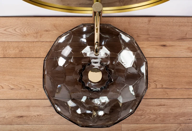 Aufsatzwaschbecken Arctic Black ∅ 45cm
