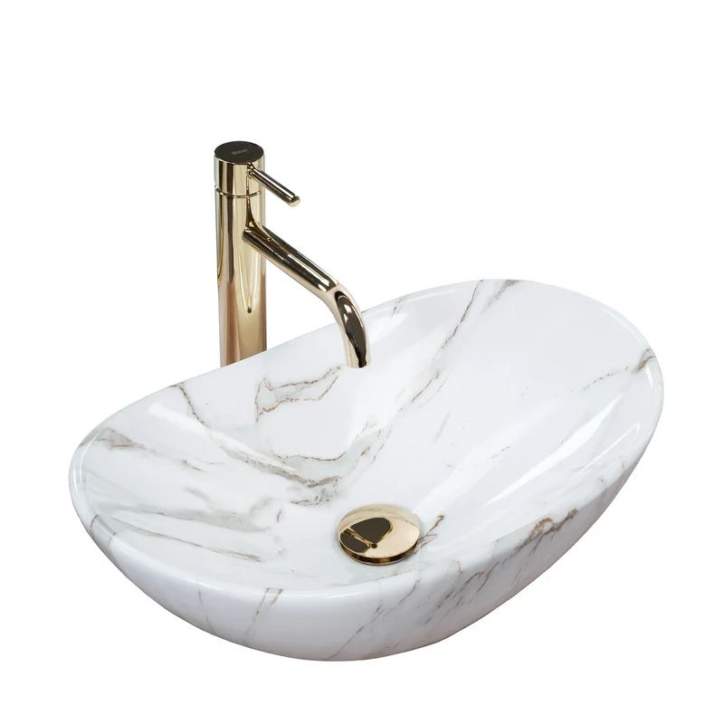 Aufsatzwaschbecken Royal Mini Shiny Aiax 47,5x31cm