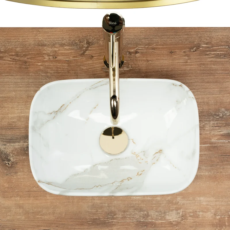 Aufsatzwaschbecken Belinda Mini Shiny Aiax 37x25,5cm