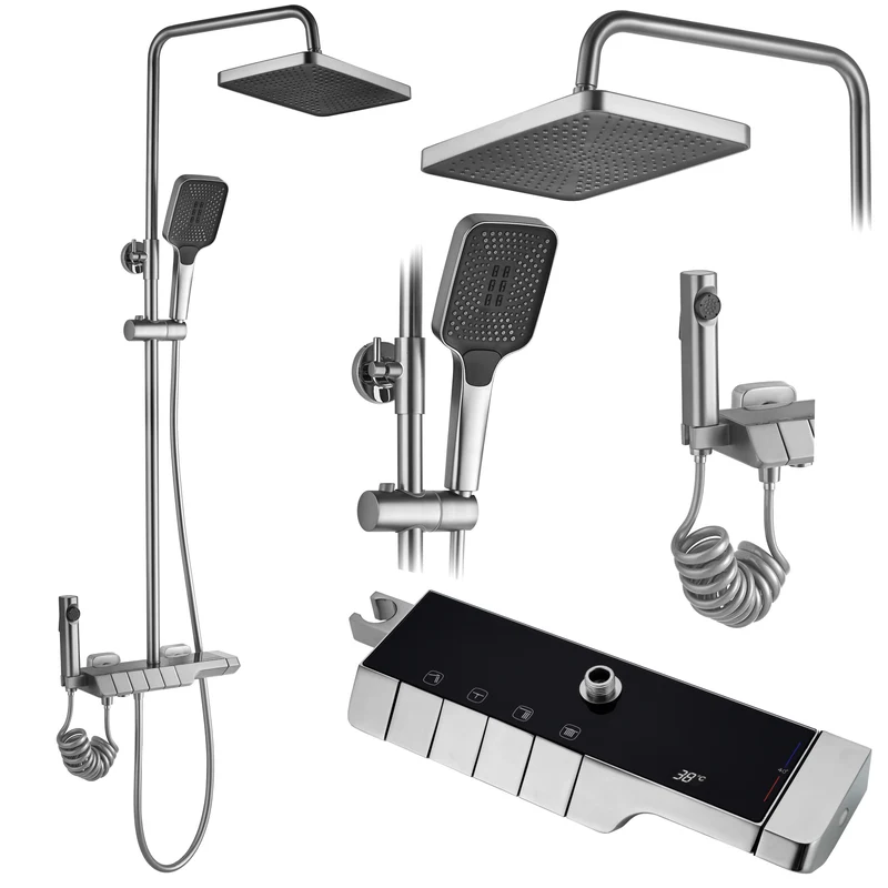 Dusche Rob Chrom Matt (mit Thermostat)
