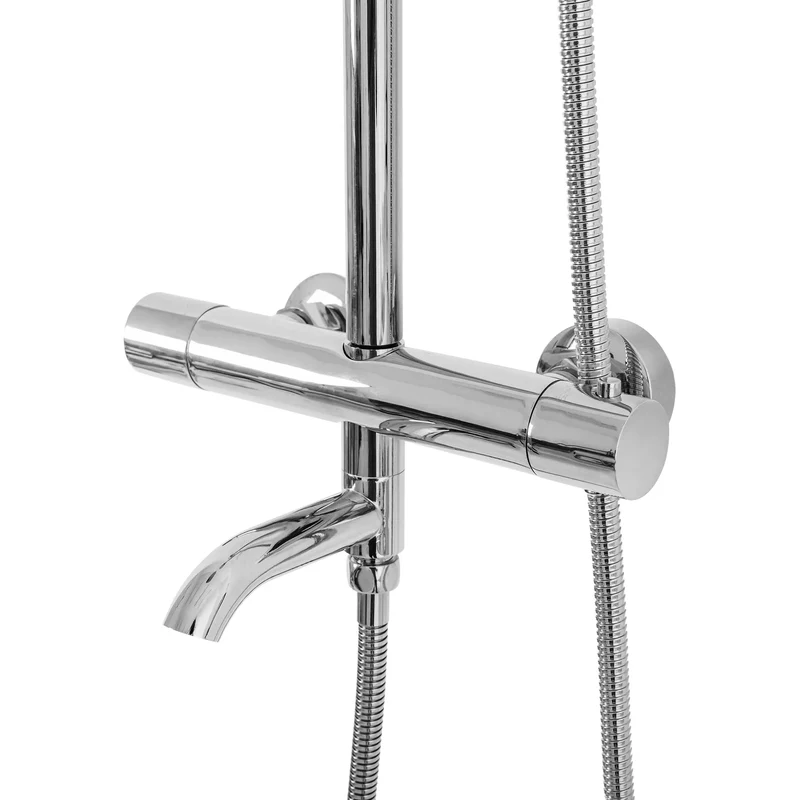 Dusche mit Wannenauslauf Lungo Chrom (mit Thermostat)