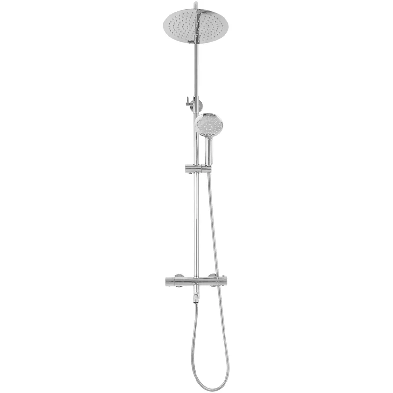 Dusche mit Wannenauslauf Lungo Chrom (mit Thermostat)