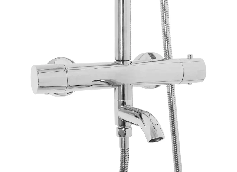 Dusche mit Wannenauslauf Lungo Chrom (mit Thermostat)
