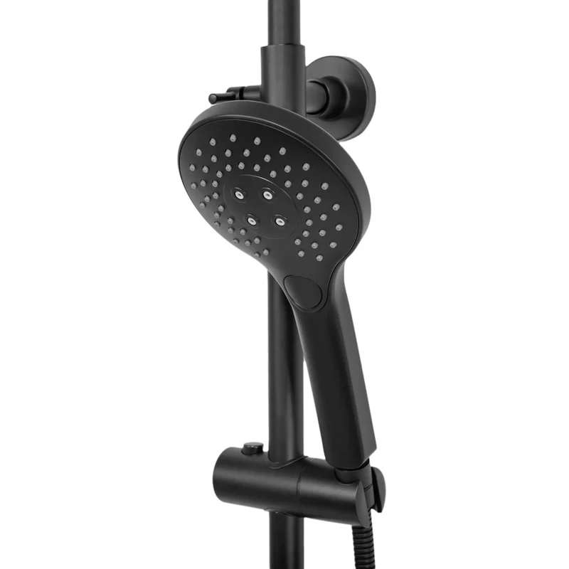 Dusche Vincent Black Matt (mit Thermostat)