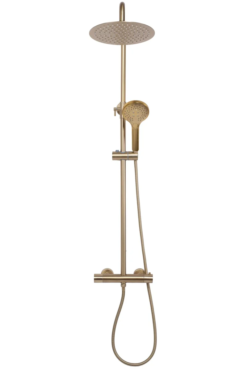Dusche Vincent Gold Matt (Duscharmatur mit Thermostat)