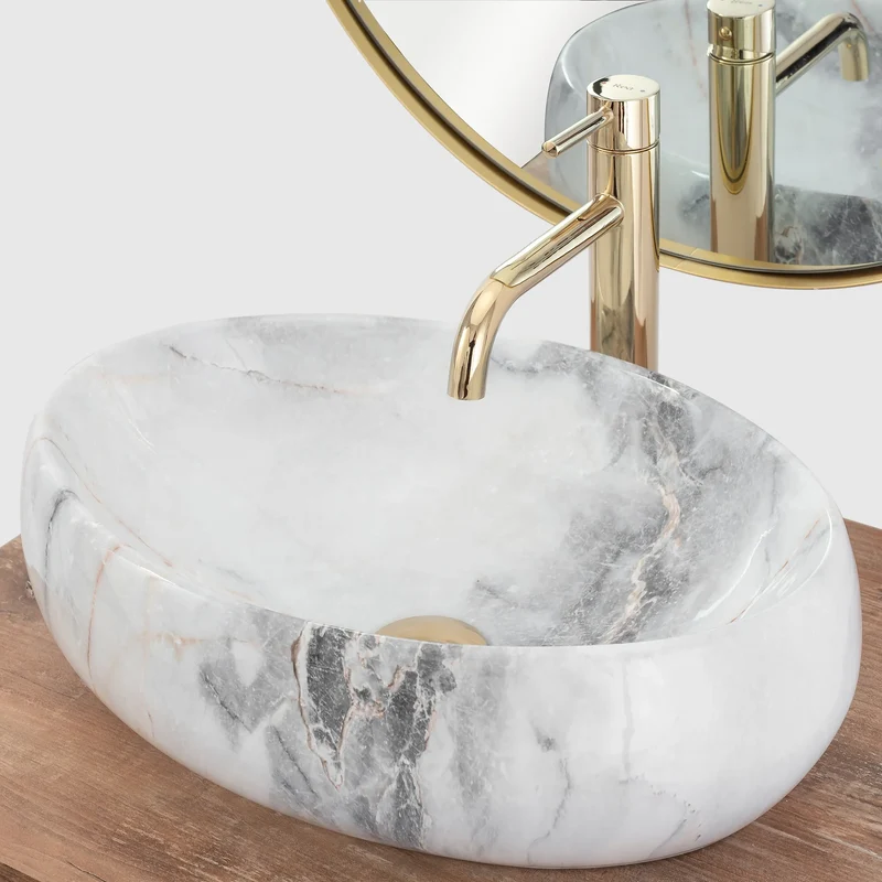 Aufsatzwaschbecken Linda Granit Poliert 48,5x34cm