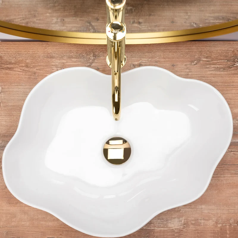 Aufsatzwaschbecken Pearl White 51,5x37,5cm