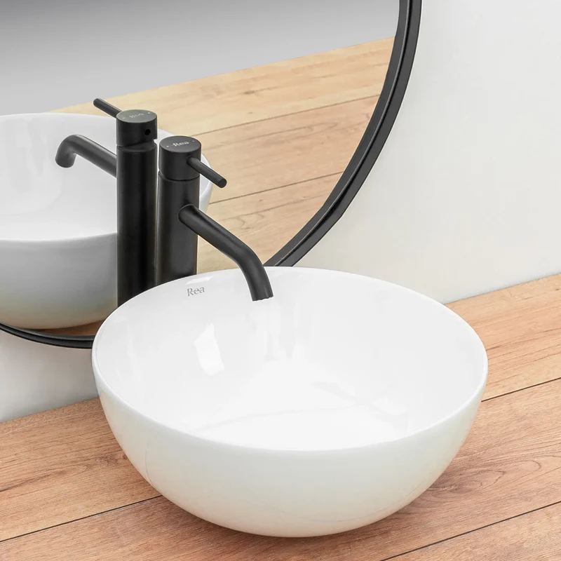 Aufsatzwaschbecken Stella White Edge Ø36cm