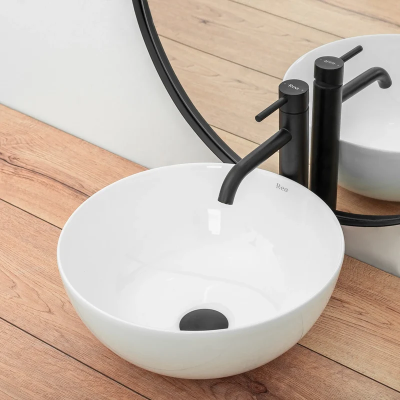 Aufsatzwaschbecken Stella White Edge Ø36cm
