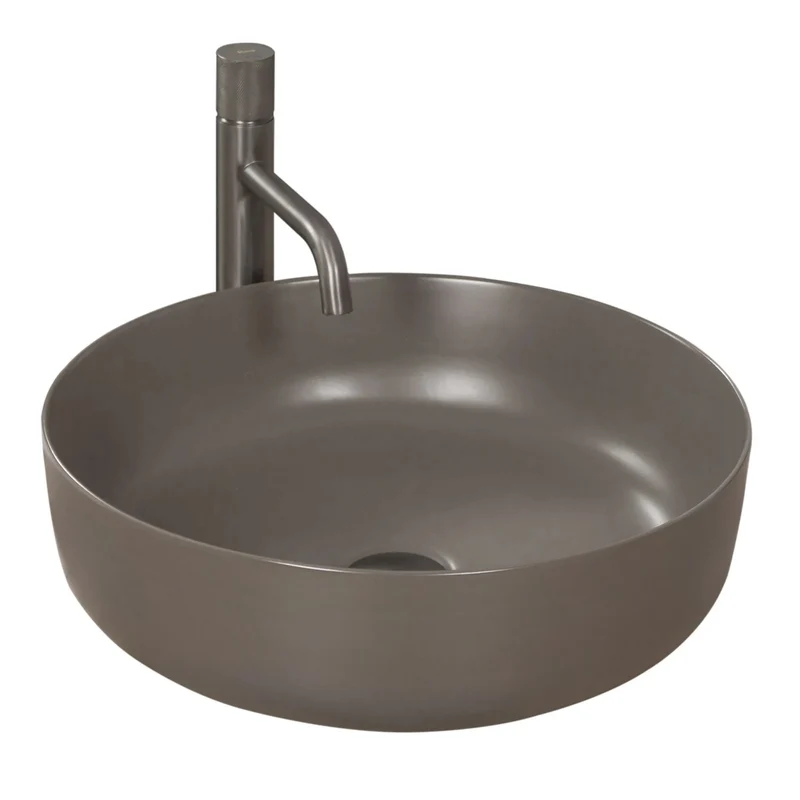Aufsatzwaschbecken Elma Grey Matt ∅ 45cm