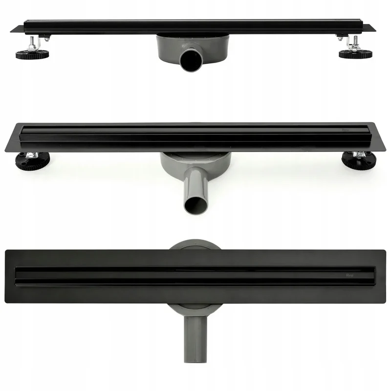 Duschrinne Neo Slim Black 50-100cm
