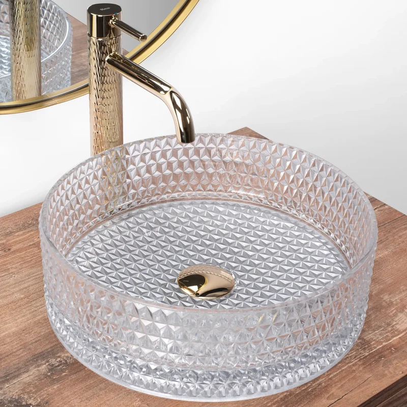 Aufsatzwaschbecken Cristal White ∅ 35,5cm