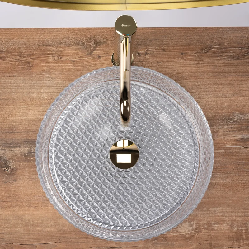 Aufsatzwaschbecken Cristal White ∅ 35,5cm
