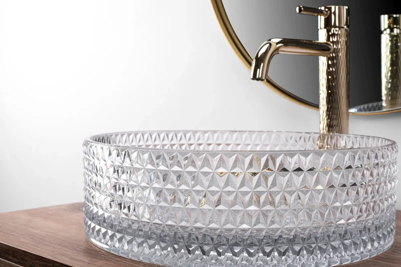 Aufsatzwaschbecken Cristal White ∅ 35,5cm