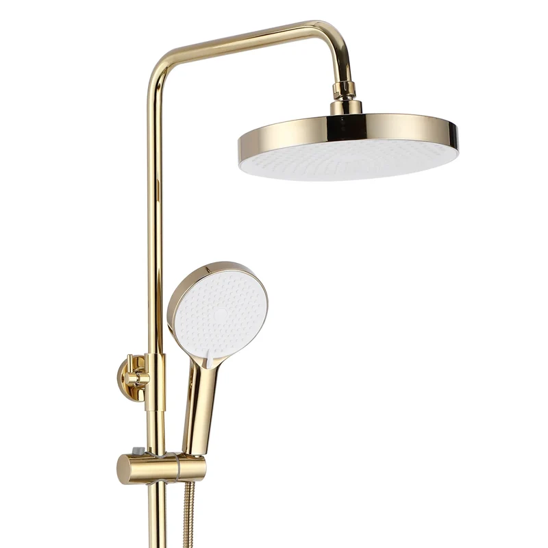 Dusche mit Wannenauslauf Bloom Gold