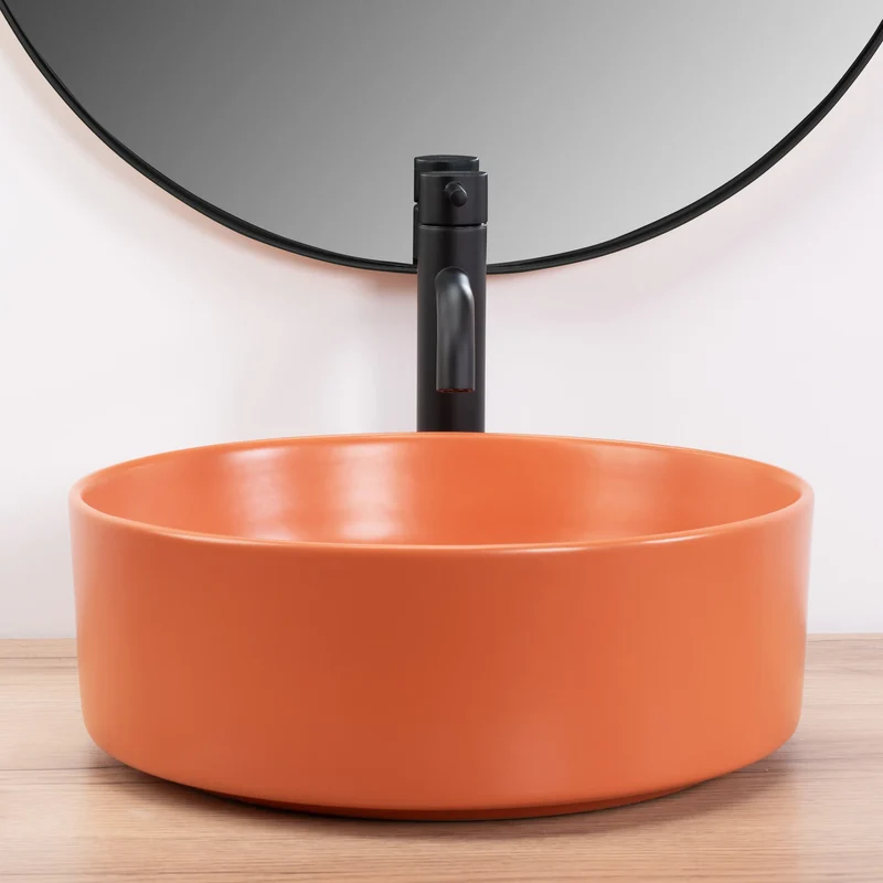 Aufsatzwaschbecken Sami Terra Matt Ø 35cm