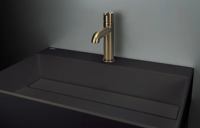 DEANTE Silia Waschtischarmatur // gebürstetes Gold // BQS-R20M