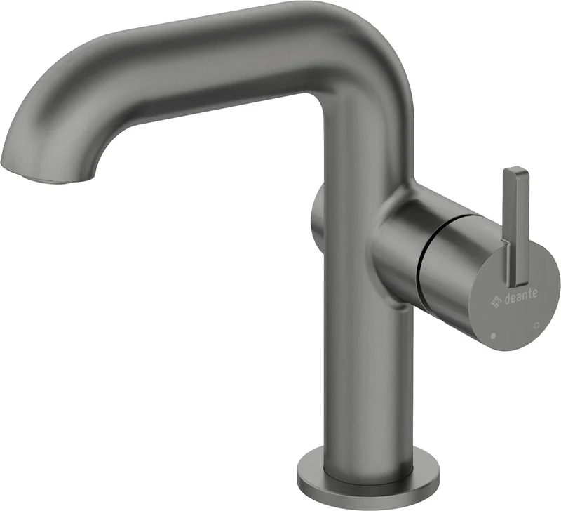 DEANTE Silia Waschtischarmatur mit seitlichem Hebel // Titanium // BQS-D24M