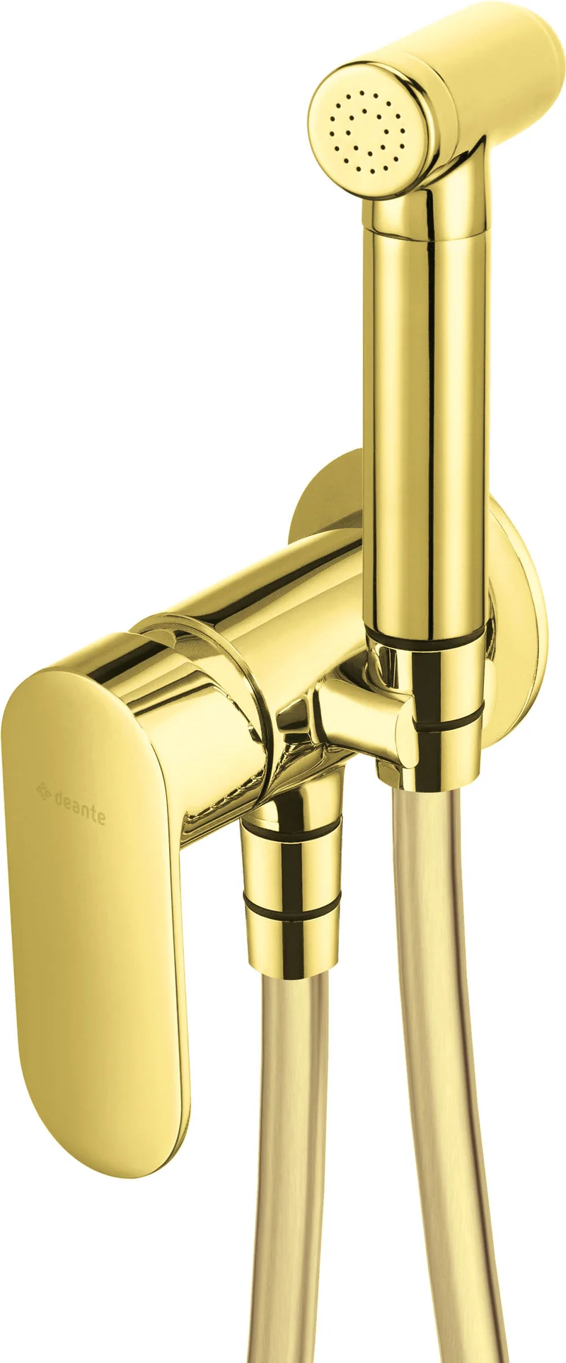 DEANTE Alpinia Bidet-Armatur mit Bidetta-Handbrause // Gold // BGA-Z34M