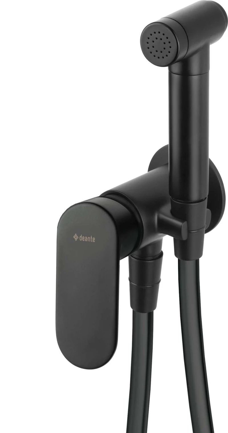 DEANTE Alpinia Bidet-Armatur mit Bidetta-Handbrause // Nero // BGA-N34M