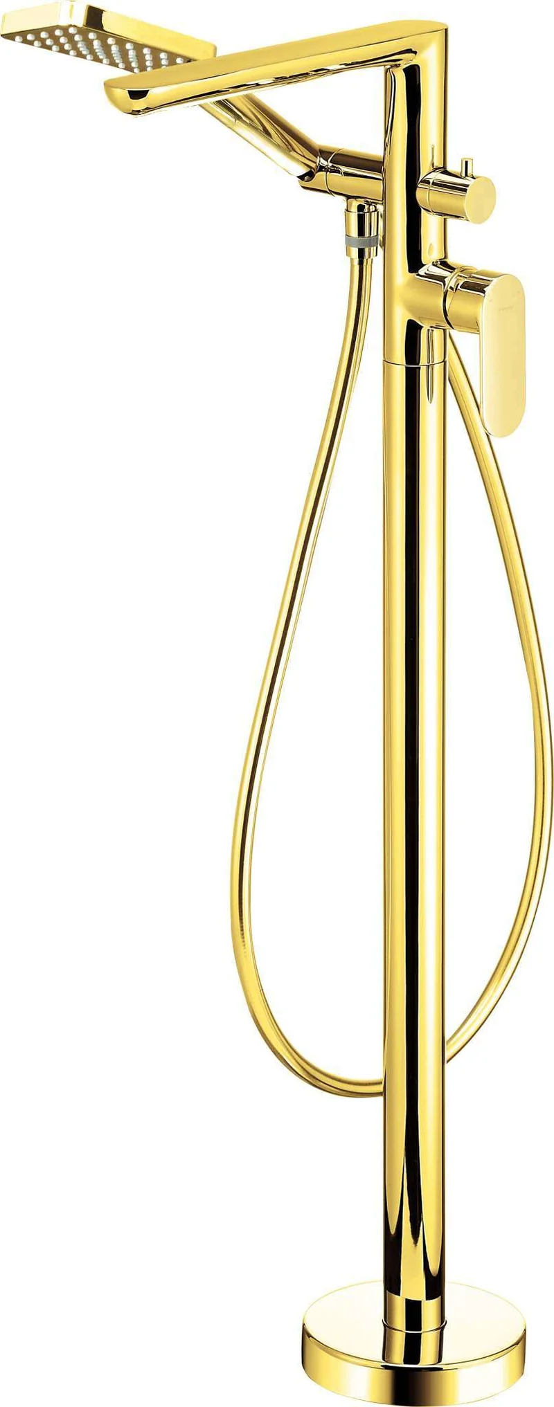 DEANTE Alpinia Freistehende Wannenbatterie mit Brausegarnitur // Gold // BGA-Z17M