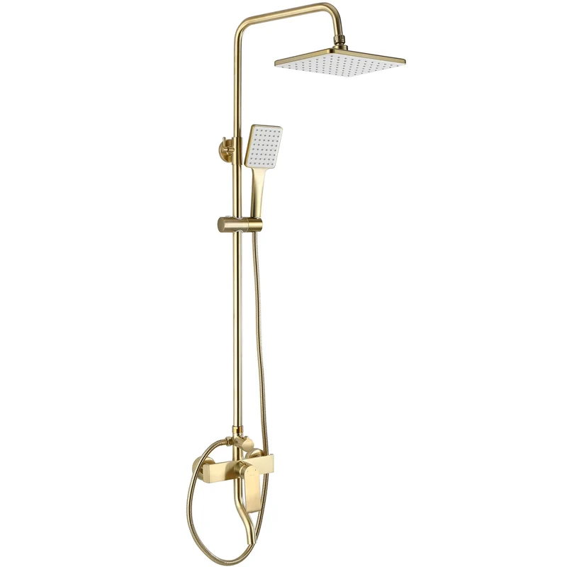 Dusche Hasse Gold Matt (mit Thermostat)