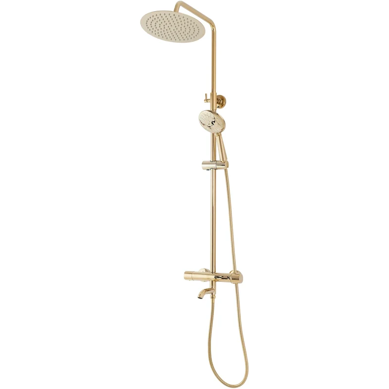 Dusche mit Wannenauslauf Lungo Gold (mit Thermostat)