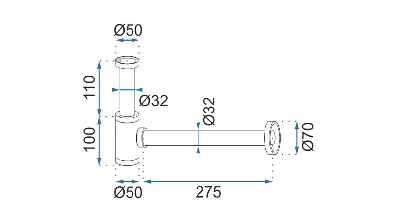 Siphon Schwarz Matt