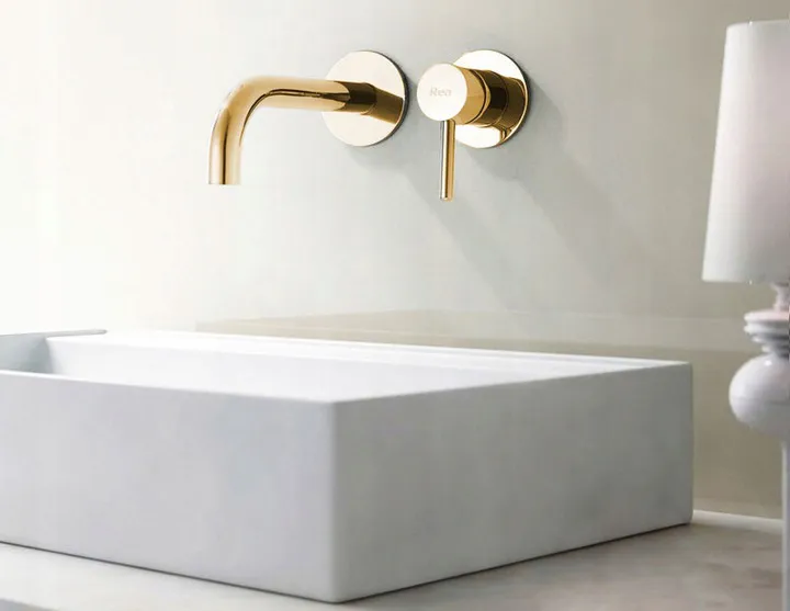 Armatur Unterputz Lungo Gold Poliert