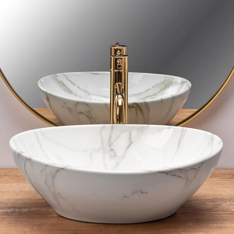 Aufsatzwaschbecken Sofia Shiny Aiax 41x34,5cm