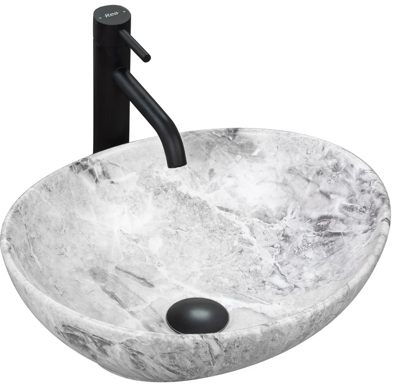 Aufsatzwaschbecken Sofia Naturstein 41x34,5cm